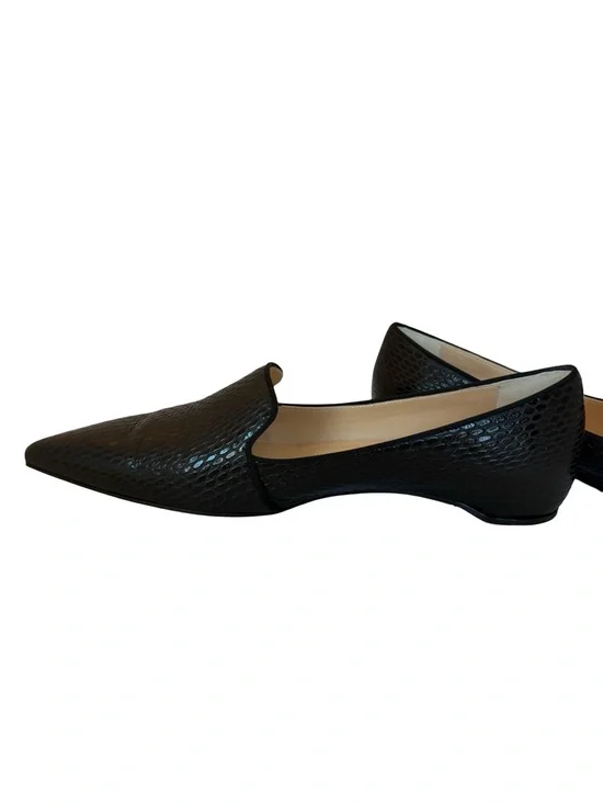 Christian Louboutin Kashasha Lizard Embossed Ballet Flats Black Size 38.5 + Box - Picture 8 of 15